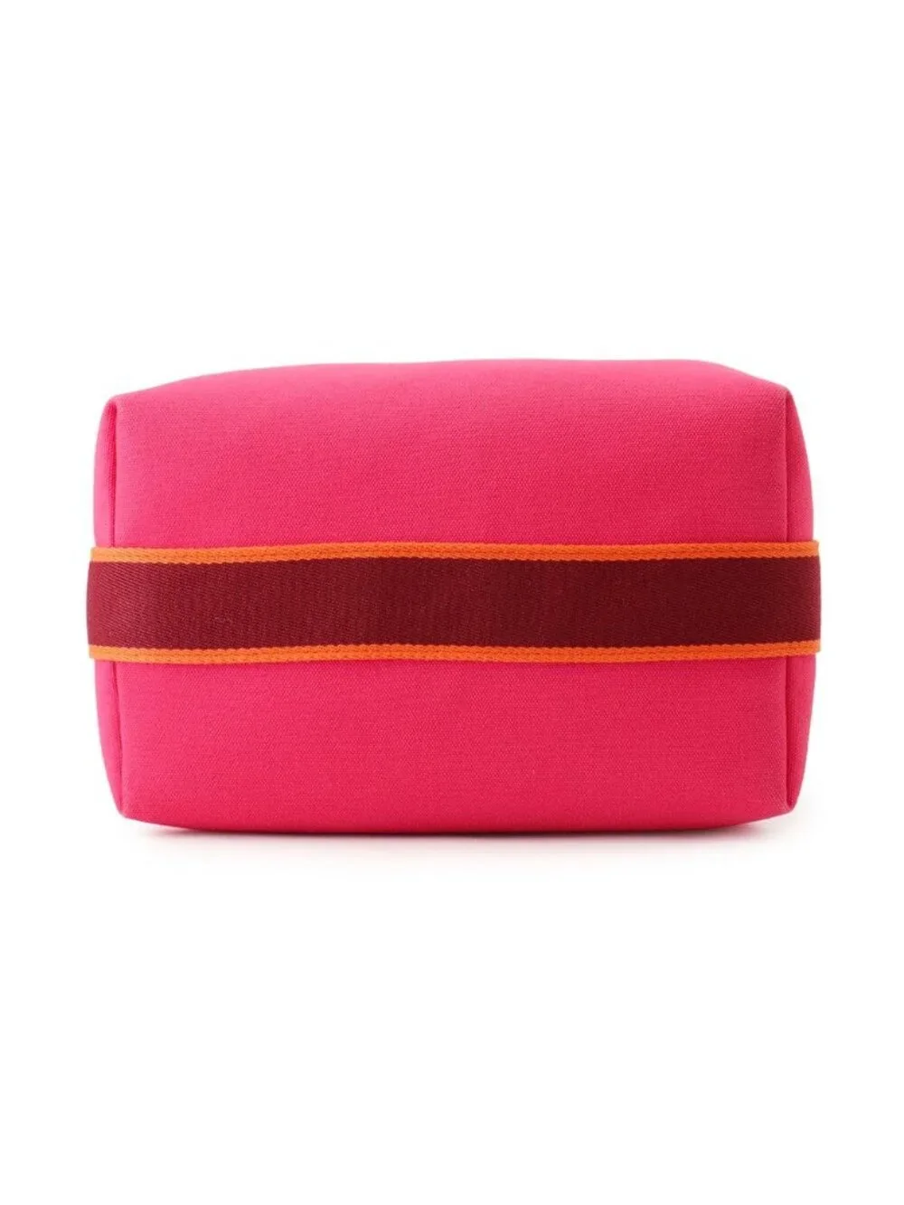 Hermes Handbag Bride-a-Brac GM Hibiscus Silver Canvas Pouch